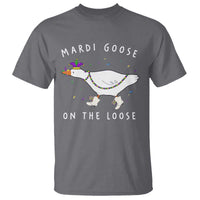 Mardi Goose On The Loose T Shirt Funny Mardi Gras Carnival Parade