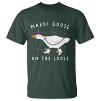 Mardi Goose On The Loose T Shirt Funny Mardi Gras Carnival Parade
