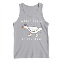 Mardi Goose On The Loose Tank Top Funny Mardi Gras Carnival Parade