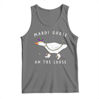 Mardi Goose On The Loose Tank Top Funny Mardi Gras Carnival Parade