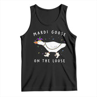 Mardi Goose On The Loose Tank Top Funny Mardi Gras Carnival Parade