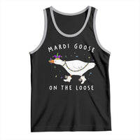 Mardi Goose On The Loose Tank Top Funny Mardi Gras Carnival Parade