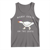 Mardi Goose On The Loose Tank Top Funny Mardi Gras Carnival Parade