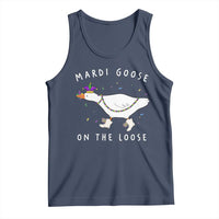 Mardi Goose On The Loose Tank Top Funny Mardi Gras Carnival Parade