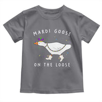 Mardi Goose On The Loose Toddler T Shirt Funny Mardi Gras Carnival Parade