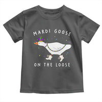 Mardi Goose On The Loose Toddler T Shirt Funny Mardi Gras Carnival Parade