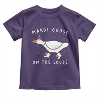 Mardi Goose On The Loose Toddler T Shirt Funny Mardi Gras Carnival Parade
