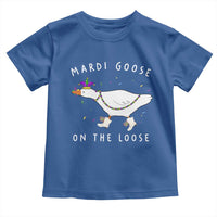 Mardi Goose On The Loose Toddler T Shirt Funny Mardi Gras Carnival Parade