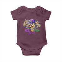 Funny Mardi Gras Six Seven Bruh Baby Onesie 67 Meme Mardigator Alligator
