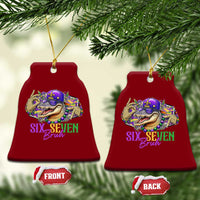 Funny Mardi Gras Six Seven Bruh Ceramic Ornament 67 Meme Mardigator Alligator