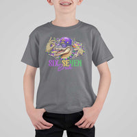 Funny Mardi Gras Six Seven Bruh T Shirt For Kid 67 Meme Mardigator Alligator