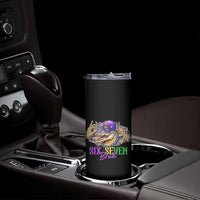 Funny Mardi Gras Six Seven Bruh Skinny Tumbler 67 Meme Mardigator Alligator