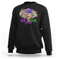 Funny Mardi Gras Six Seven Bruh Sweatshirt 67 Meme Mardigator Alligator