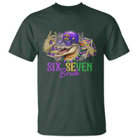 Funny Mardi Gras Six Seven Bruh T Shirt 67 Meme Mardigator Alligator