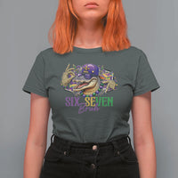 Funny Mardi Gras Six Seven Bruh T Shirt For Women 67 Meme Mardigator Alligator