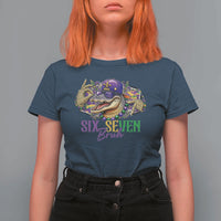 Funny Mardi Gras Six Seven Bruh T Shirt For Women 67 Meme Mardigator Alligator