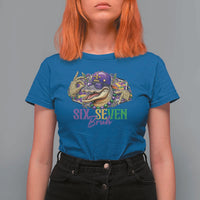 Funny Mardi Gras Six Seven Bruh T Shirt For Women 67 Meme Mardigator Alligator
