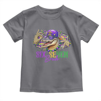 Funny Mardi Gras Six Seven Bruh Toddler T Shirt 67 Meme Mardigator Alligator