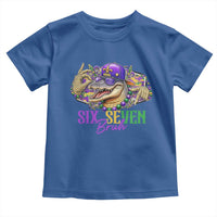 Funny Mardi Gras Six Seven Bruh Toddler T Shirt 67 Meme Mardigator Alligator