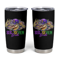 Funny Mardi Gras Six Seven Bruh Tumbler Cup 67 Meme Mardigator Alligator