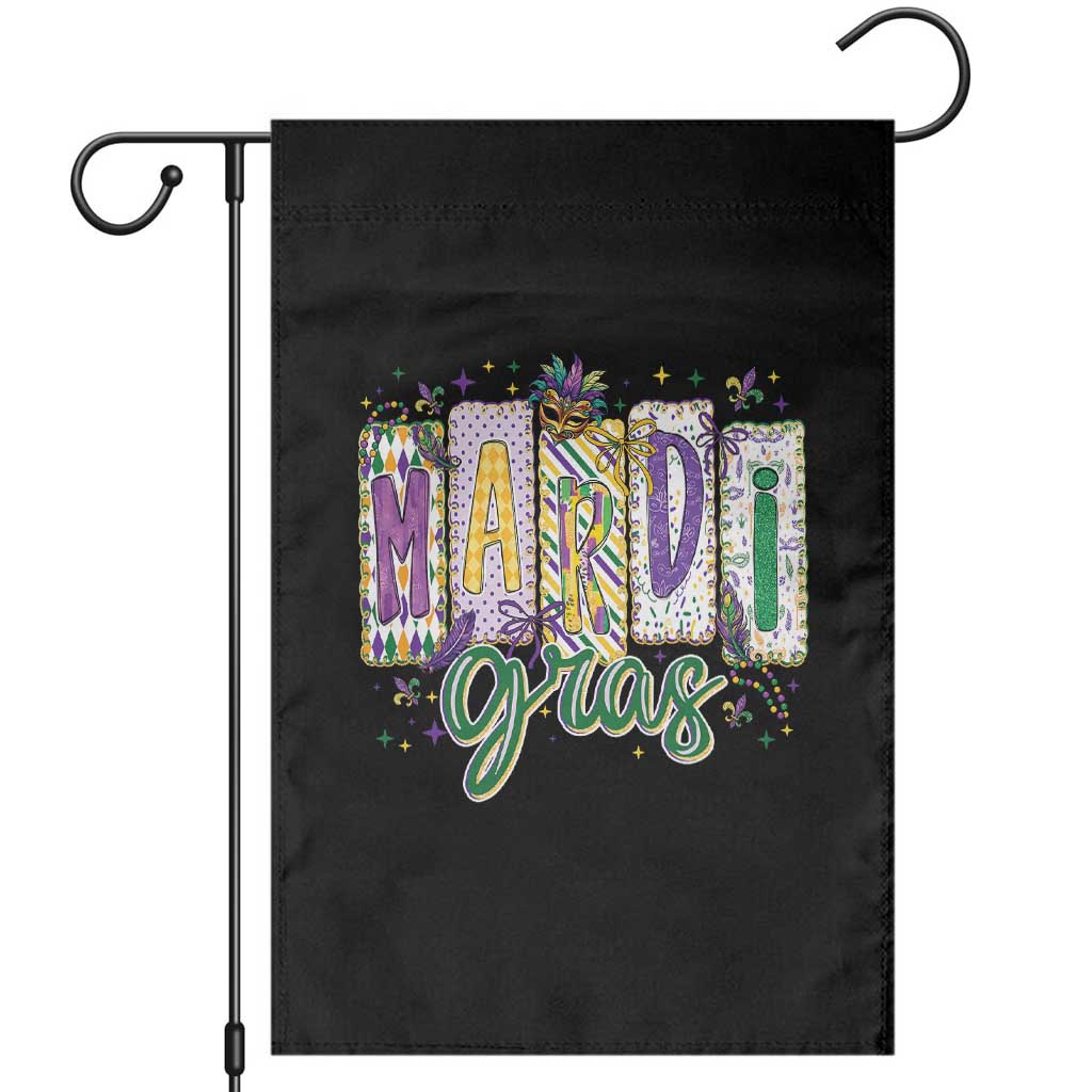 Mardi Gras Garden Flag New Orleans Carnival Girly Fat Tuesday