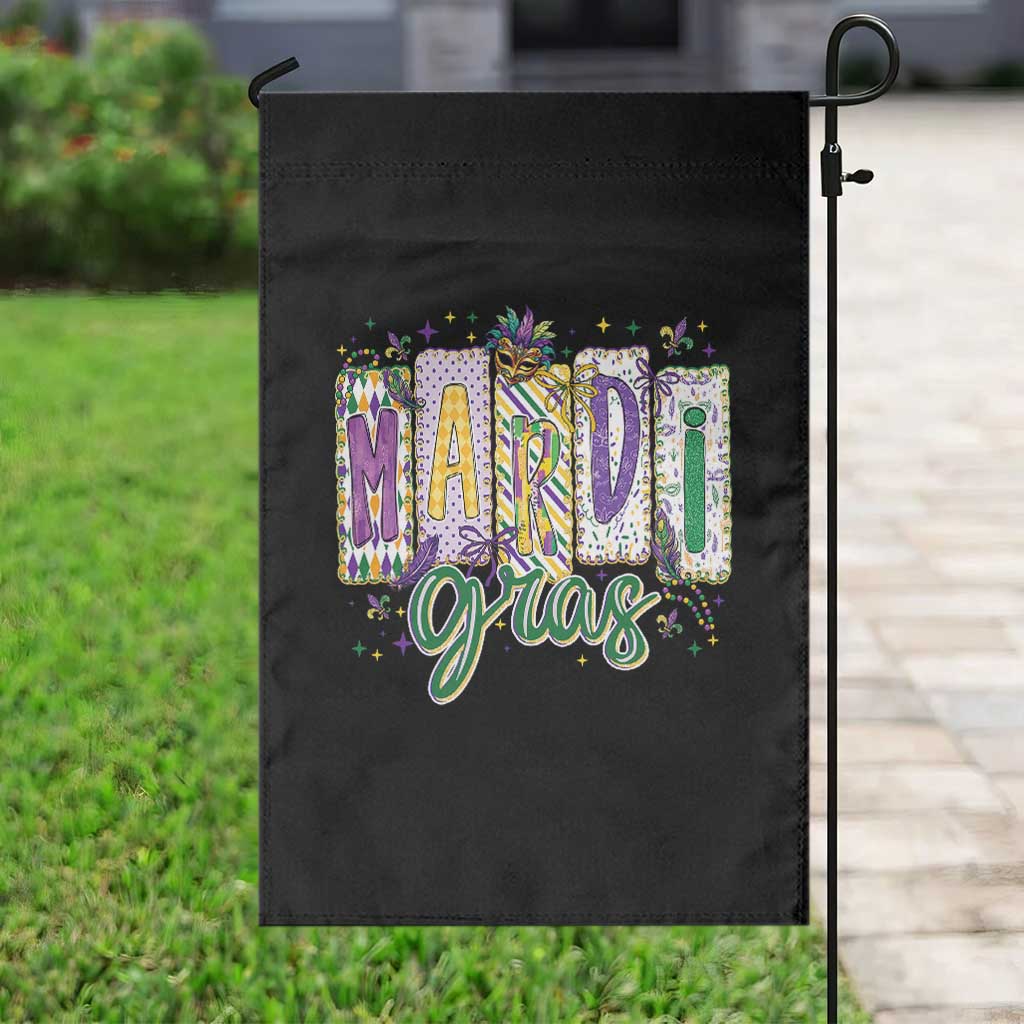 Mardi Gras Garden Flag New Orleans Carnival Girly Fat Tuesday