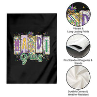 Mardi Gras Garden Flag New Orleans Carnival Girly Fat Tuesday