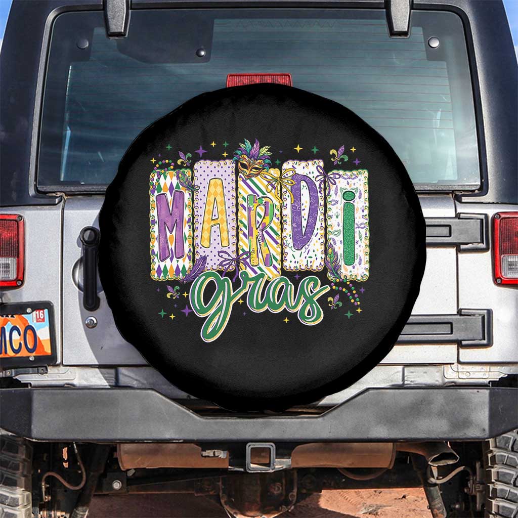 Mardi Gras Spare Tire Cover New Orleans Carnival Girly Fat Tuesday