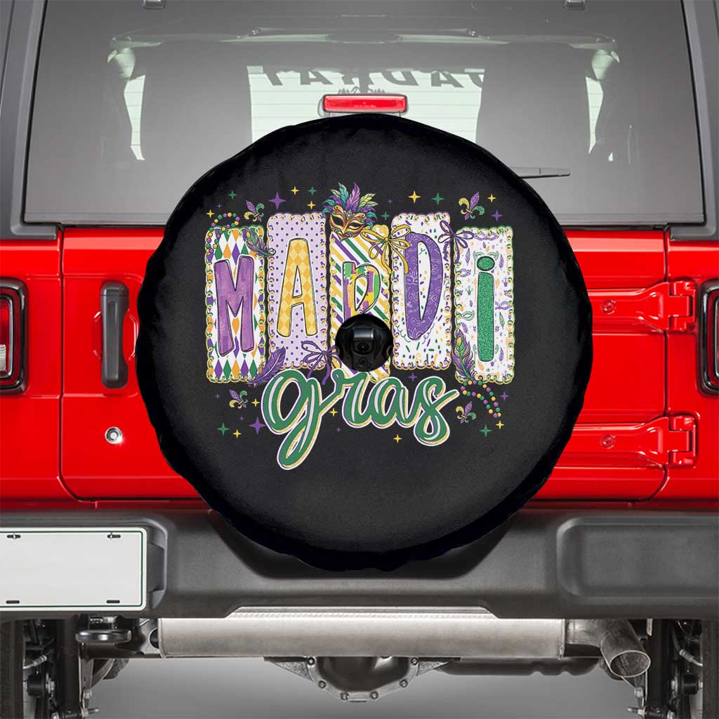 Mardi Gras Spare Tire Cover New Orleans Carnival Girly Fat Tuesday