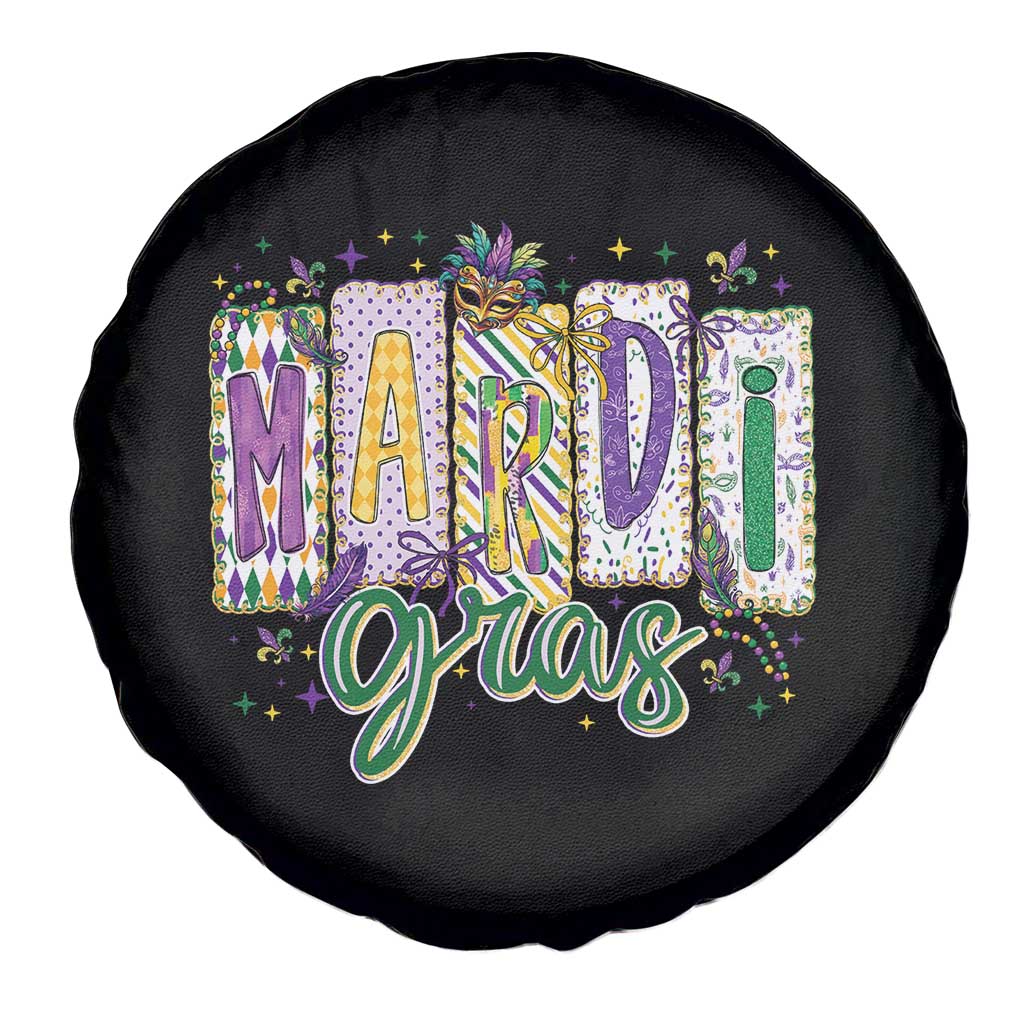 Mardi Gras Spare Tire Cover New Orleans Carnival Girly Fat Tuesday