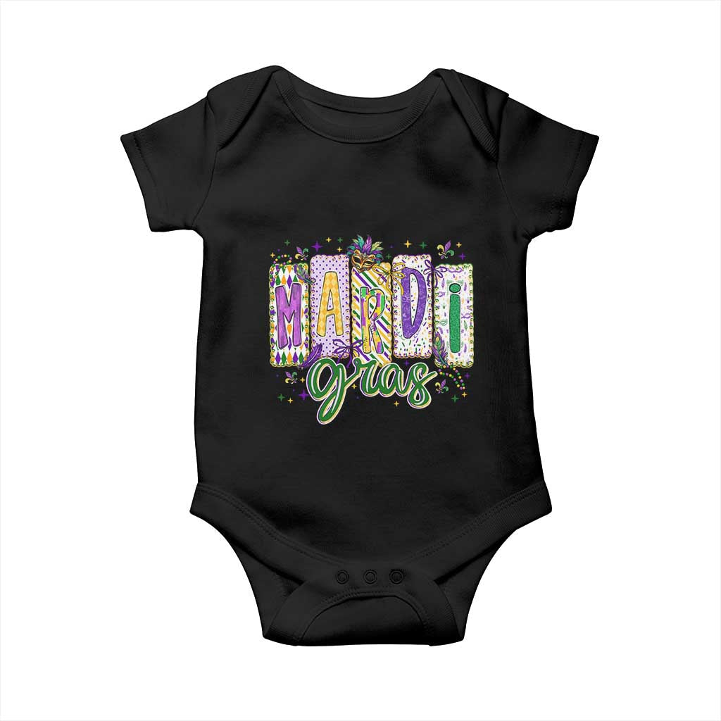 Mardi Gras Baby Onesie New Orleans Carnival Girly Fat Tuesday