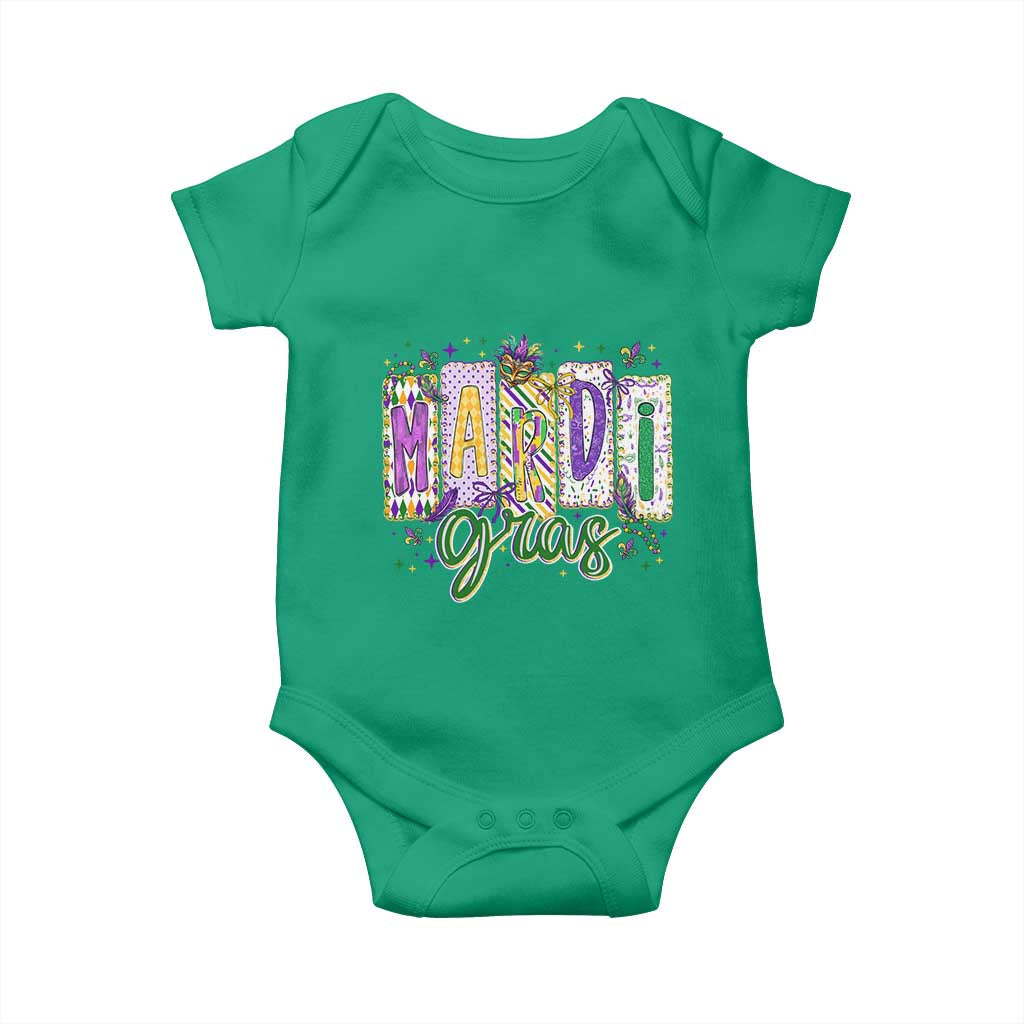 Mardi Gras Baby Onesie New Orleans Carnival Girly Fat Tuesday