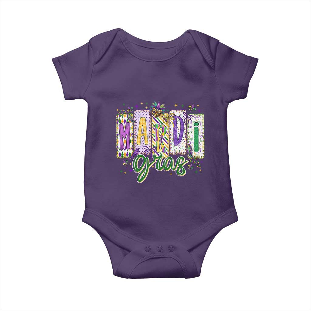 Mardi Gras Baby Onesie New Orleans Carnival Girly Fat Tuesday