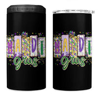 Mardi Gras 4 in 1 Can Cooler Tumbler New Orleans Carnival Girly Fat Tuesday