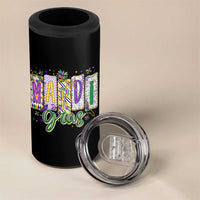Mardi Gras 4 in 1 Can Cooler Tumbler New Orleans Carnival Girly Fat Tuesday