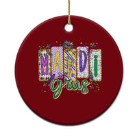 Mardi Gras Ceramic Ornament New Orleans Carnival Girly Fat Tuesday