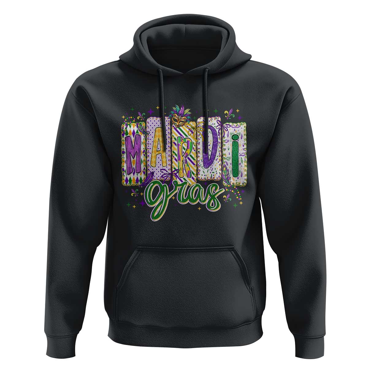 Mardi Gras Hoodie New Orleans Carnival Girly Fat Tuesday