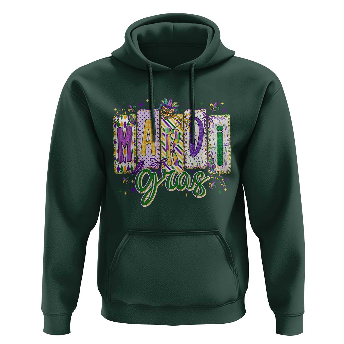 Mardi Gras Hoodie New Orleans Carnival Girly Fat Tuesday
