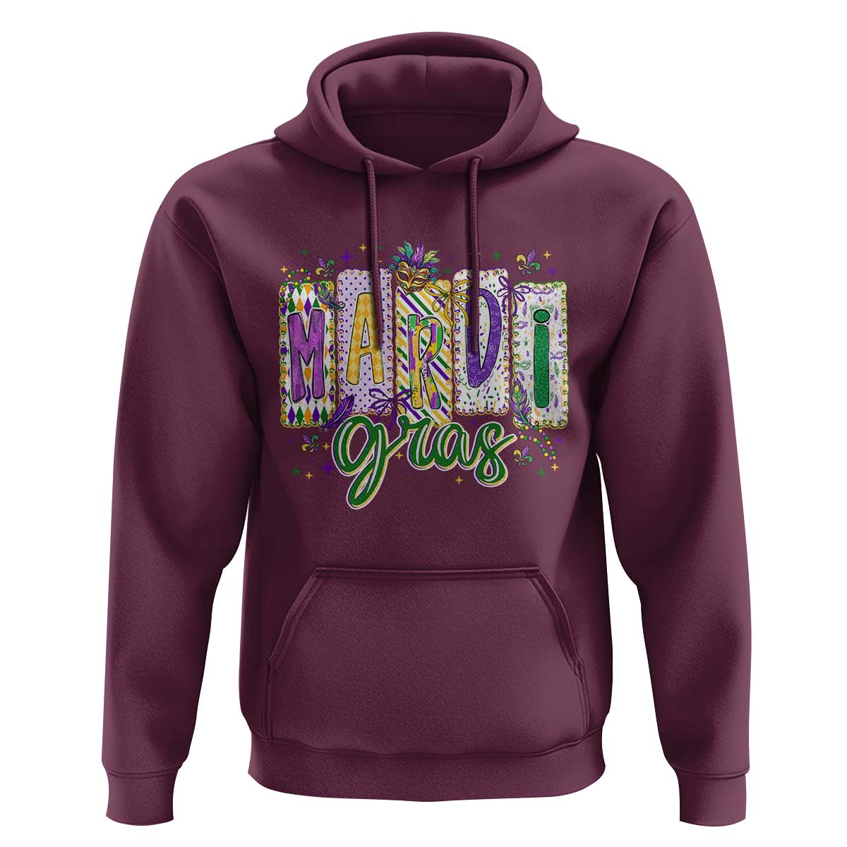 Mardi Gras Hoodie New Orleans Carnival Girly Fat Tuesday