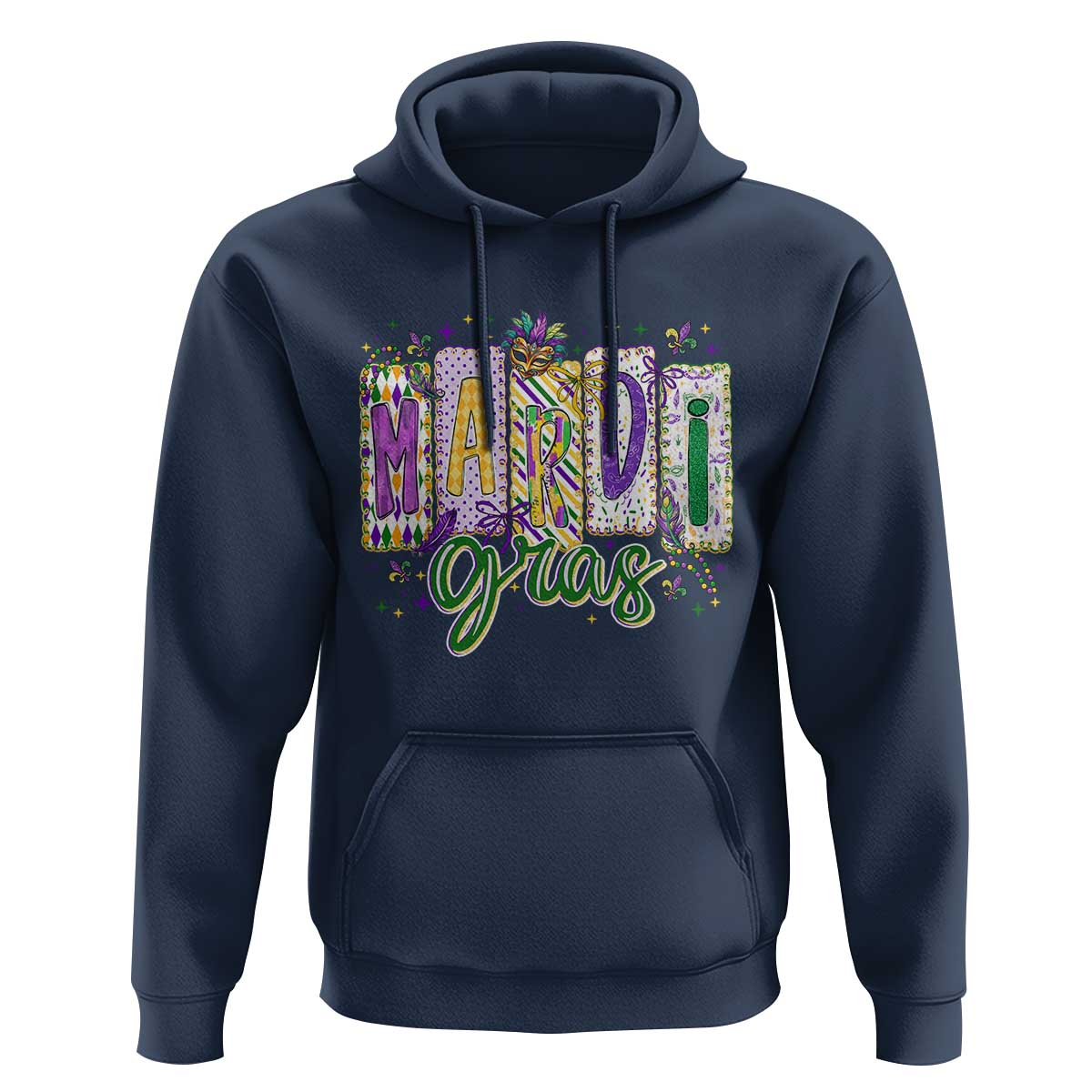 Mardi Gras Hoodie New Orleans Carnival Girly Fat Tuesday
