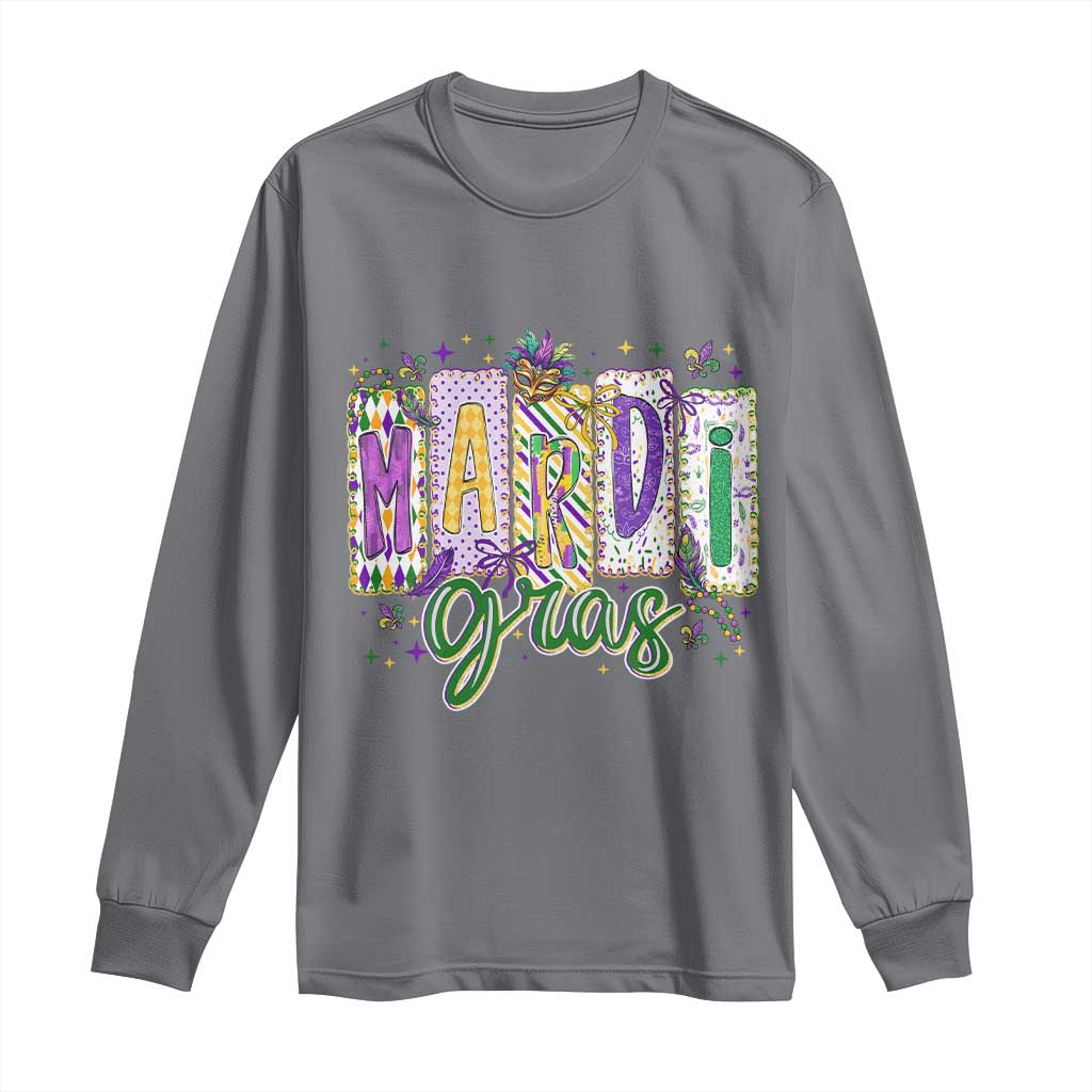 Mardi Gras Long Sleeve Shirt New Orleans Carnival Girly Fat Tuesday