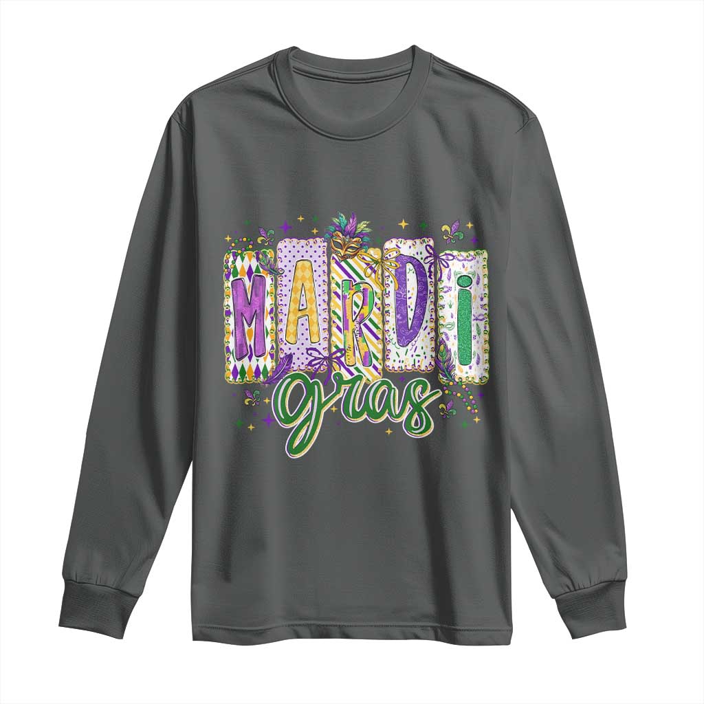 Mardi Gras Long Sleeve Shirt New Orleans Carnival Girly Fat Tuesday