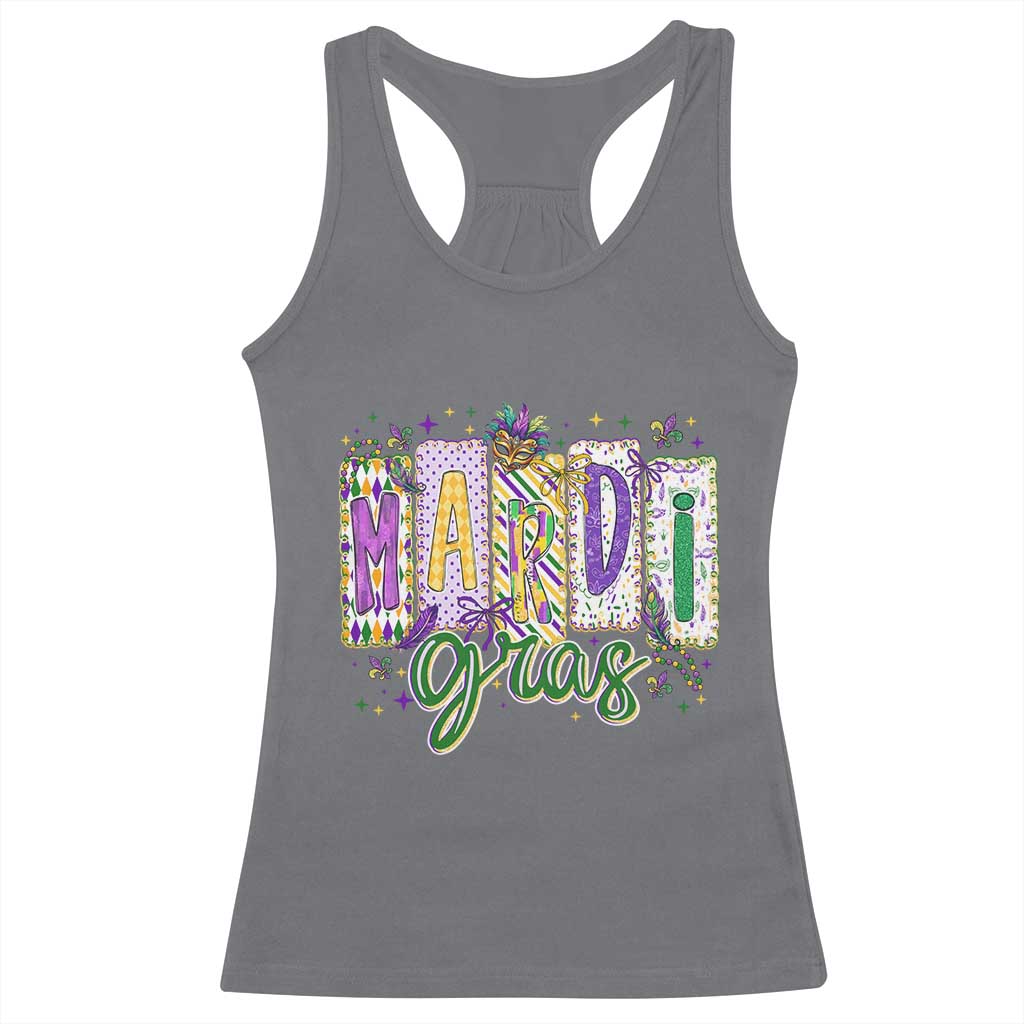 Mardi Gras Racerback Tank Top New Orleans Carnival Girly Fat Tuesday