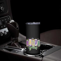 Mardi Gras Skinny Tumbler New Orleans Carnival Girly Fat Tuesday