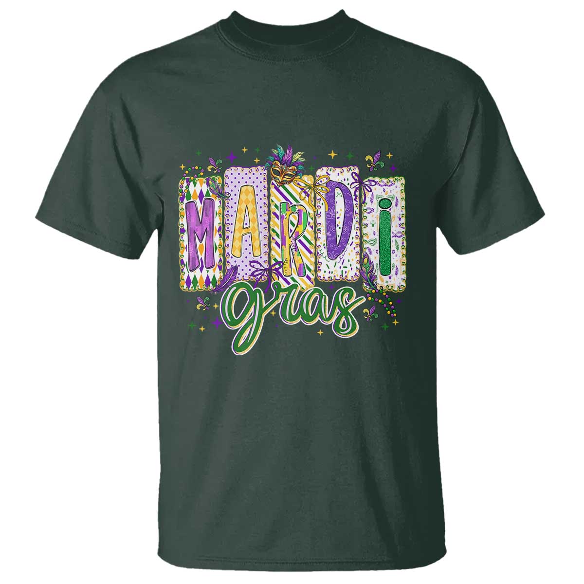 Mardi Gras T Shirt New Orleans Carnival Girly Fat Tuesday