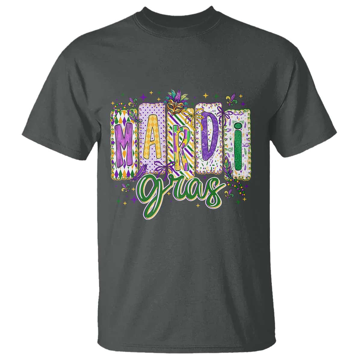 Mardi Gras T Shirt New Orleans Carnival Girly Fat Tuesday