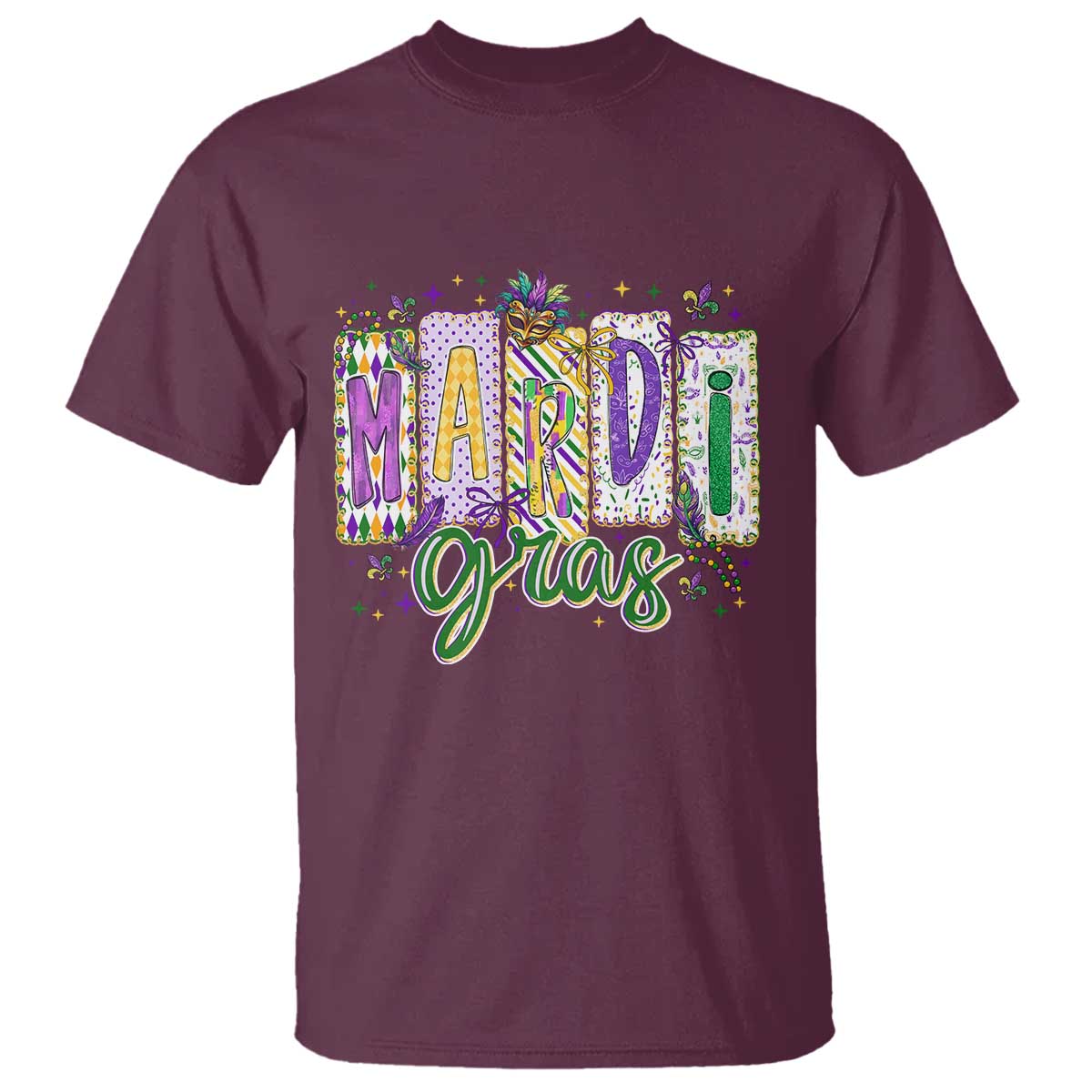 Mardi Gras T Shirt New Orleans Carnival Girly Fat Tuesday