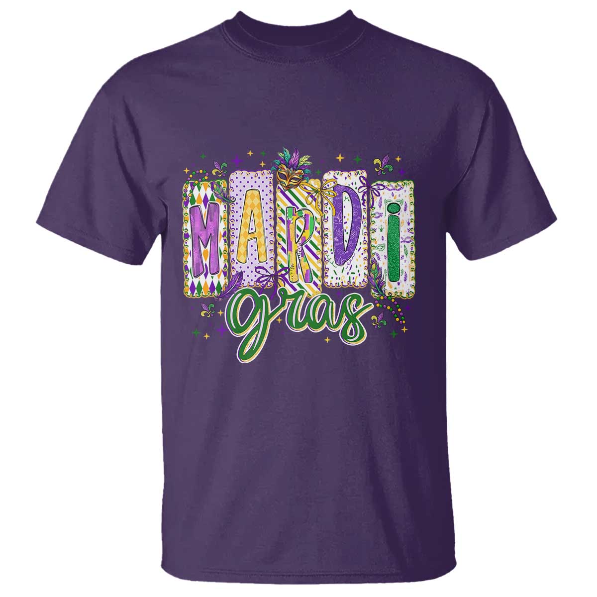 Mardi Gras T Shirt New Orleans Carnival Girly Fat Tuesday