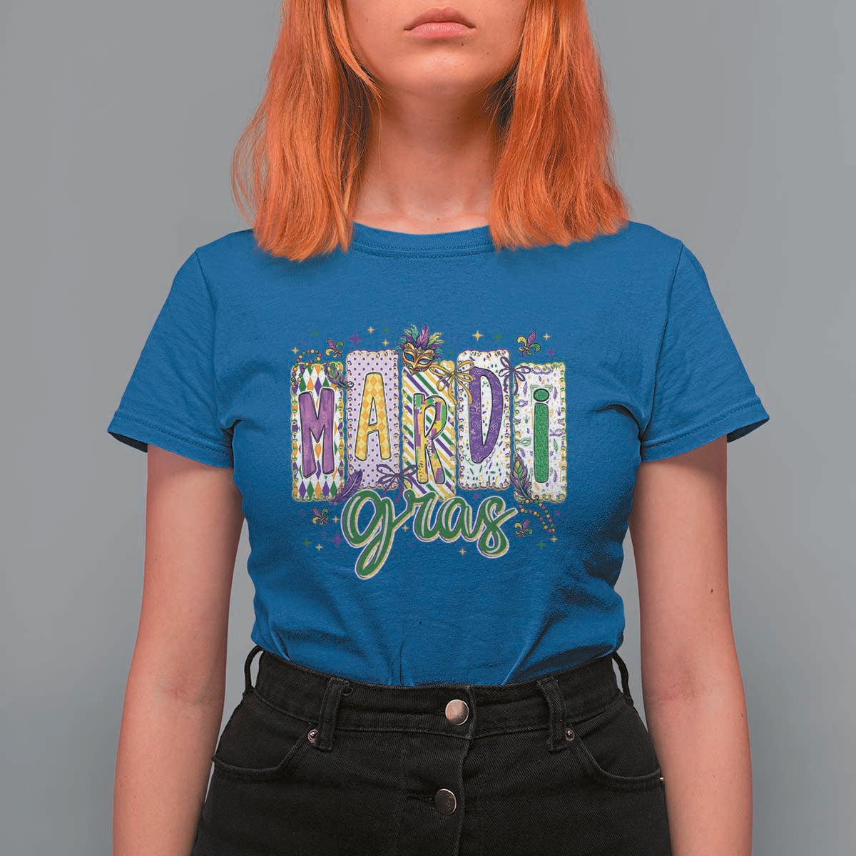 Mardi Gras T Shirt For Women New Orleans Carnival Girly Fat Tuesday