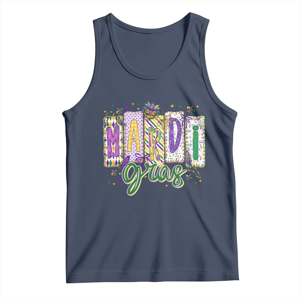 Mardi Gras Tank Top New Orleans Carnival Girly Fat Tuesday